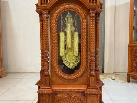 Mẫu Đồng Hồ Tứ Trụ Vát Cao 2m3 Chất Liệu Gỗ Hương Đá Nam Phi Hàng Tuyển (Anh Tú, Thái Nguyên) 11 đồng hồ tứ trụ lắc tạ đồng