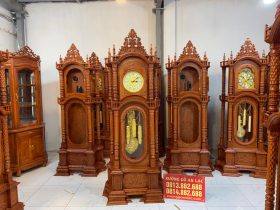 Mẫu Đồng Hồ Tứ Trụ Vát Cao 2m3 Gỗ Hương Đá Hàng Tuyển Mẫu Mới (Anh Toán, Thanh Hóa) 13 đồng hồ cây tân cổ điển sang trọng