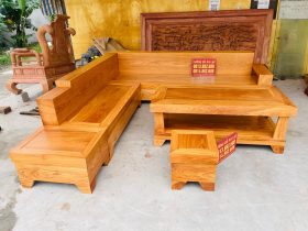 sofa gỗ gõ đỏ