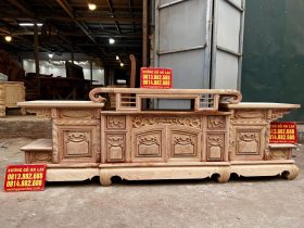 bản mộc mẫu kệ tivi sừng trâu gỗ hương đá