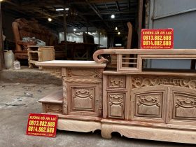 Bản mộc mẫu kệ tivi sừng trâu 2m4 gỗ hương đá hàng VIP (Chú Tịnh, Hà Nội) 7 mẫu kệ tivi gỗ hương đá