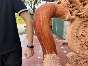vai cột gỗ hương đá hàng đại