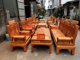 bàn ghế âu á gỗ hương đá chương voi