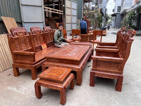 bàn ghế âu á chương voi tay như ý