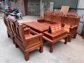 bàn ghế âu á chương voi gỗ hương đá