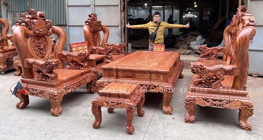 Mẫu bàn ghế Minh quốc Nghê đỉnh