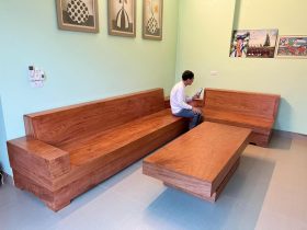 bộ sofa đóng hộp gỗ hương đá