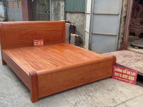 Giường Trơn 180x200cm hoàn thiện màu Hương sáng 9 giường ngủ trơn không chạm khắc