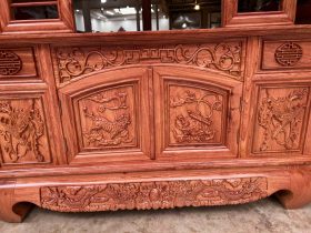 Kệ tivi sừng trâu gỗ hương đá 2m17 (Chú Hòa, Phú Thọ) 13 Thân kệ thiết kế tủ rộng rãi