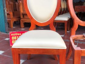 Mẫu ghế giọt lệ gỗ gõ đỏ bọc đệm da cao cấp AL-GA16 14 mẫu ghế giọt lệ hàng cao cấp