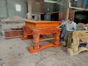 mẫu sập thờ hàng đục tay cao cấp