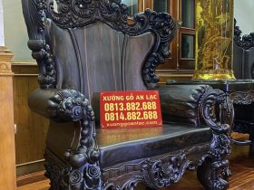 ghế hoàng gia vai cong cách điệu