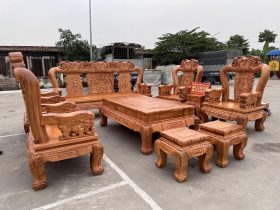 bàn ghế minh quốc voi 10 món hoành tràng