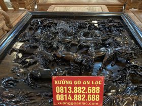 tranh bát mã hàng đục tay