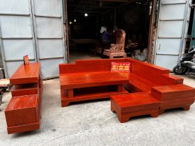 sofa đóng hộp gỗ hương đá
