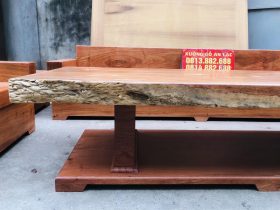 cận cảnh phàn dác gỗ ở bàn trà