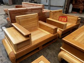 Bộ sofa zito đối 6 món gỗ gõ đỏ cao cấp (Anh Tuấn, Bắc Giang) 25 bộ đôi ghế đơn của bộ sofa đối