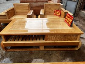 Bộ sofa zito đối 6 món gỗ gõ đỏ cao cấp (Anh Tuấn, Bắc Giang) 17 Thiết kế bàn trà 2 tầng tiện dụng