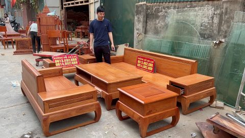 mẫu sofa zito gỗ gõ đỏ
