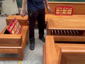 ghế phụ của sofa gỗ gõ đỏ