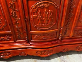 Trung tâm tủ thiết kế cánh cong đục phúc lộc thọ