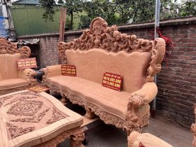 bàn ghế hoàng gia nguyên khối siêu vip