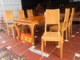 Bộ bàn ăn louis 6 ghế hiện đại gỗ gõ đỏ cao cấp (Anh Chiến,Cao Bằng) 13 6 ghế hiện đại gỗ gõ đỏ