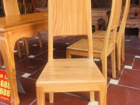Bộ bàn ăn louis 6 ghế hiện đại gỗ gõ đỏ cao cấp (Anh Chiến,Cao Bằng) 14 ghế ăn hiện đại vách liền tấm