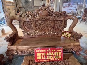 bàn ghế phòng khách gỗ hương đá