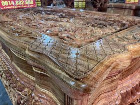 mặt bàn soi tứ diện góc bàn chặt gấm