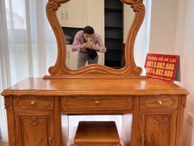 bàn phấn gỗ gõ đỏ