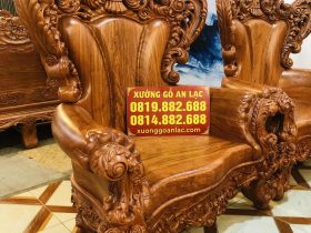 Hoàng gia nguyên khối gỗ hương đá siêu vip (Anh Thường, Hà Nội) 31 góc chụp nghiêng ghế đơn louis