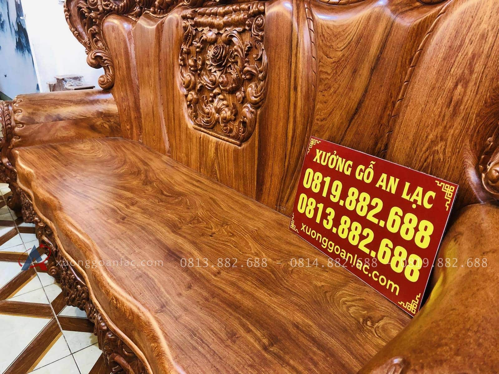 Hoàng gia nguyên khối gỗ hương đá siêu vip (Anh Thường, Hà Nội) 41 mặt đoản nguyên khối gỗ hương đá