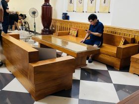 bộ sofa nguyên khối sang trọng