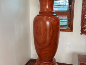 cặp lục bình gỗ cẩm vàng 1m7