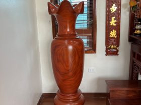 Cặp Lục bình gỗ Cẩm Vàng 1m7 đường kính 53 (Chú Hữu, Thái Nguyên) 7 cặp lục bình hàng cao cấp