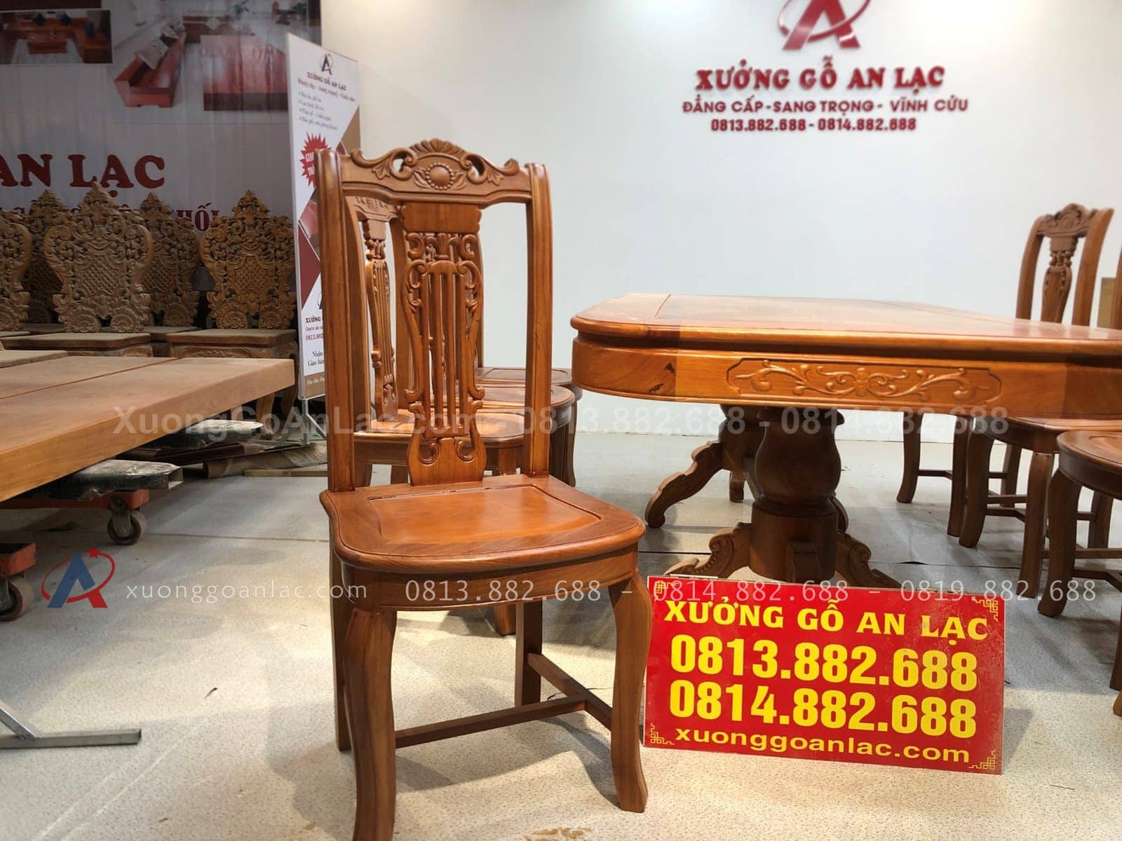 Mẫu ghế ăn cây đàn gỗ gõ đỏ 10 Mẫu ghế ăn cây đàn gỗ gõ đỏ