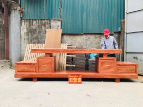 mẫu kệ tivi gỗ hương đá