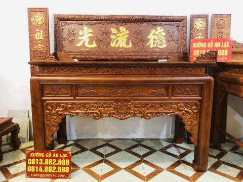 mẫu án gian ngũ phúc gỗ gụ