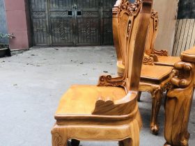 Bộ bàn ăn hoàng gia gõ đỏ 8 ghế louis (Anh Hào, Nghệ An) 13 ghế hoàng gia gỗ gõ đỏ cao cấp