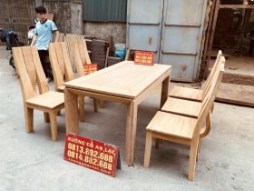 Bộ bàn ghế ăn mới gỗ gõ đỏ hoàn thiện mộc (Chị Quỳnh, Bắc Ninh) 11 bản mộc bộ bàn ăn gỗ gõ đỏ
