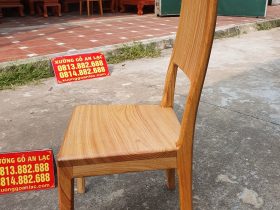 Mẫu ghế ăn hiện đại gỗ gõ đỏ 12 ghế ăn mặt ván tràn liền tấm