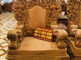 Siêu phẩm hoàng gia nữ hoàng gỗ hương đá tay 18 chân 20 (Anh Vĩnh,Thái Bình) 37 ghế đơn mẫu nữ hoàng gỗ hương đá
