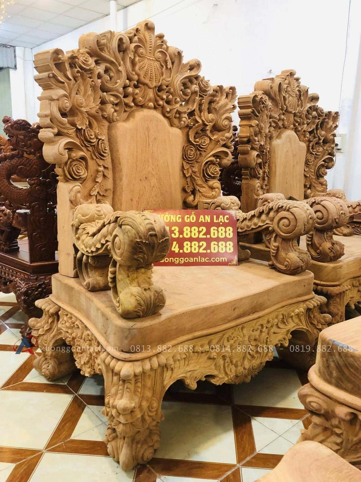 Siêu phẩm hoàng gia nữ hoàng gỗ hương đá tay 18 chân 20 (Anh Vĩnh,Thái Bình) 60 góc nghiêng của mẫu ghế đơn nữ hoàng