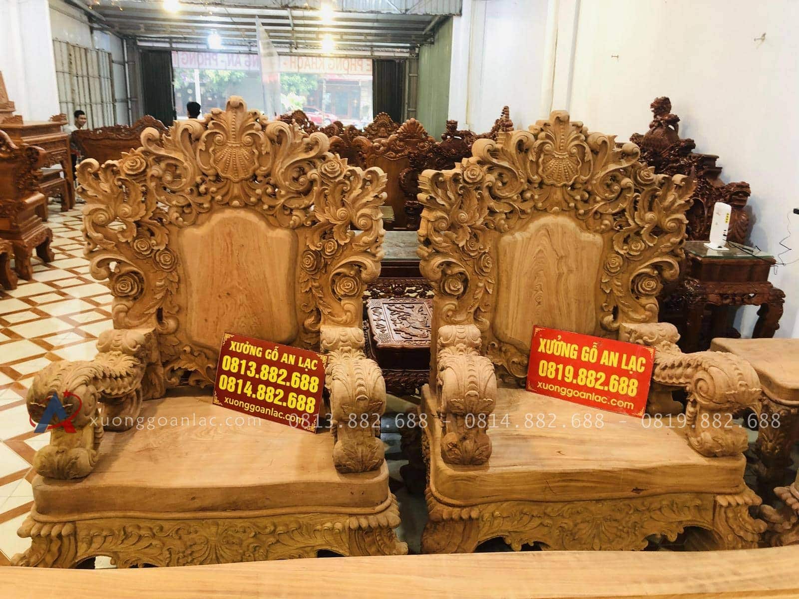 Siêu phẩm hoàng gia nữ hoàng gỗ hương đá tay 18 chân 20 (Anh Vĩnh,Thái Bình) 46 bộ bàn ghế louis hoàng gia