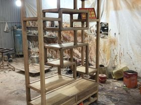 Tủ trang trí gỗ gõ đỏ (Anh Khiêm, Hà Nội) 7 tủ trang trí gỗ gõ đỏ cao cấp