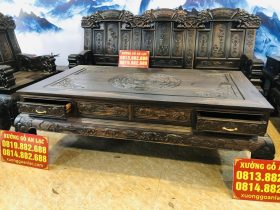 bàn trà tích hợp 2 ngăn kéo