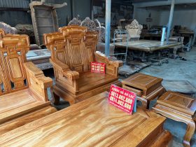 ghế đơn kim khánh gỗ hương đá