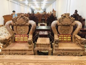 bộ đôi ghế đơn nghê 3 đầu bảo đỉnh