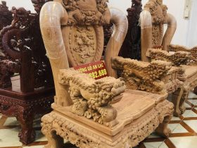 góc chụp nghiêng của mẫu ghế đơn nghê đỉnh